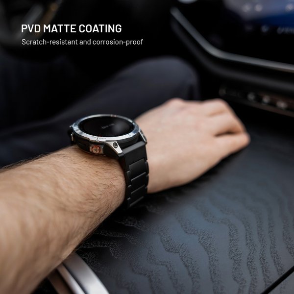 Samsung Galaxy Watch Ultra Armbånd Titanium Strap Svart