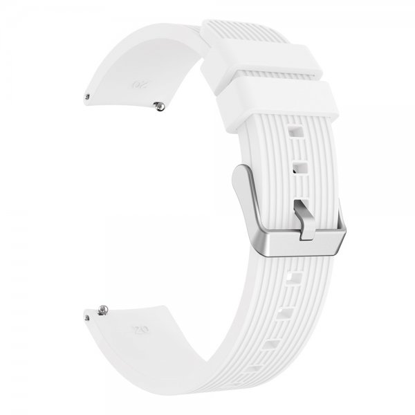 Samsung Galaxy Watch3 41mm Armbånd Pinstripe Hvit