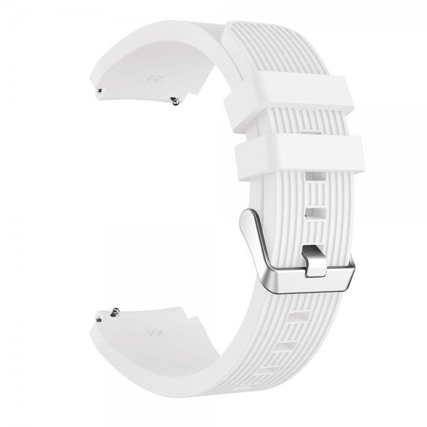 Samsung Galaxy Watch3 45mm Armbånd Pinstripe Hvit