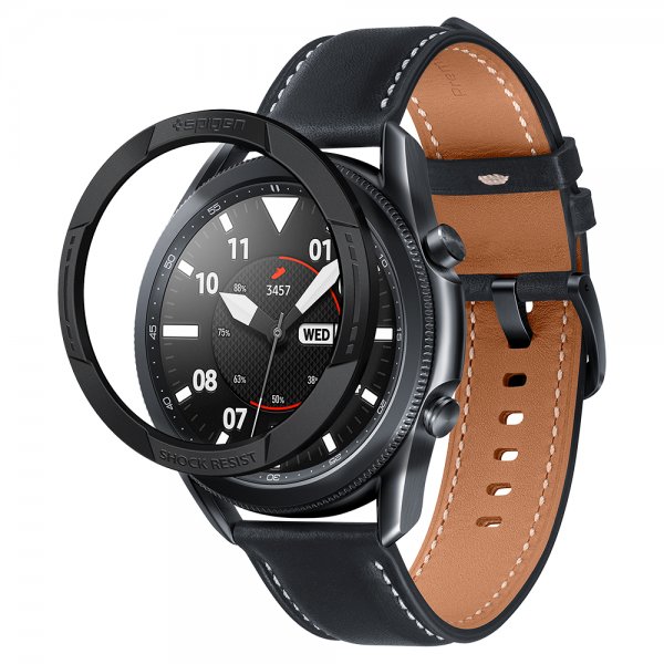 Samsung Galaxy Watch3 45mm Deksel Chrono Shield Svart