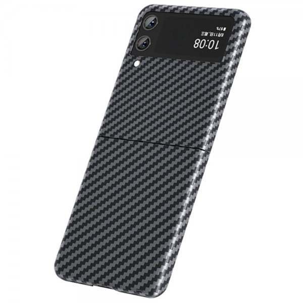 Samsung Galaxy Z Flip 3 Deksel Aramid Fiber Svart