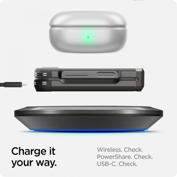 Samsung Galaxy Z Flip 6/Galaxy Z Flip 7 FE Deksel Tough Armor Pro Gunmetal