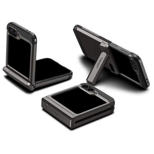 Samsung Galaxy Z Flip 6/Galaxy Z Flip 7 FE Deksel Tough Armor Pro Gunmetal