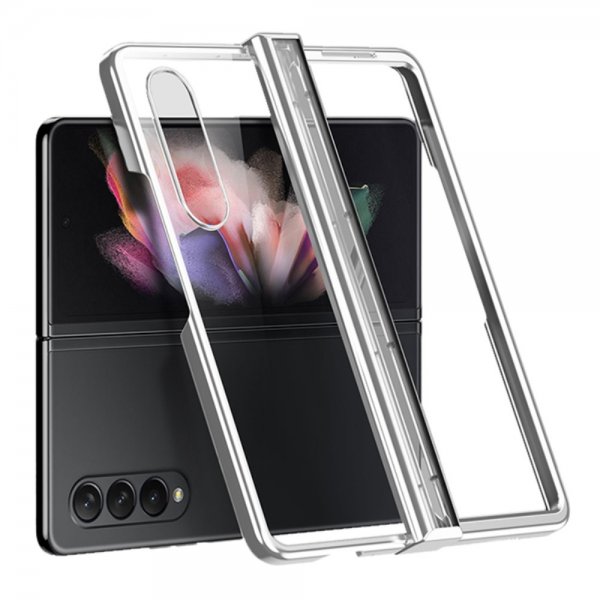 Samsung Galaxy Z Fold 4 Deksel Belagt Kant Sølv