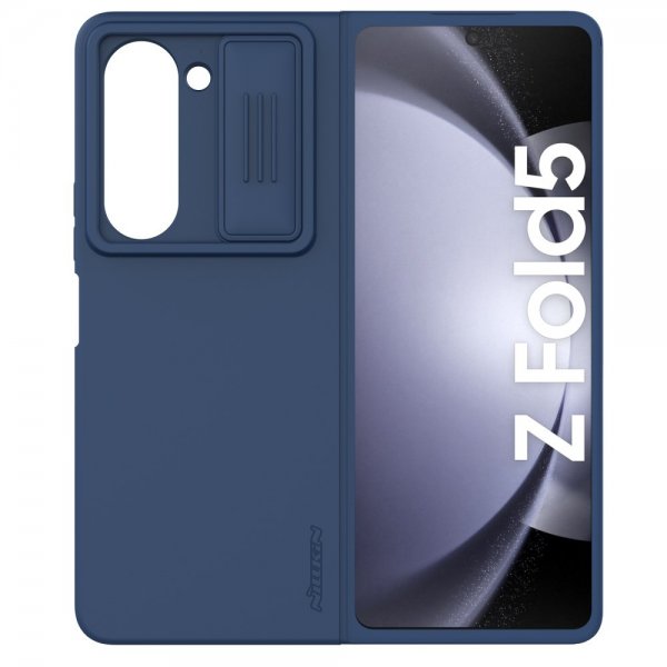 Samsung Galaxy Z Fold 5 Deksel CamShield Silky Blå