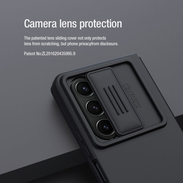 Samsung Galaxy Z Fold 5 Deksel CamShield Silky Blå