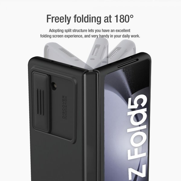 Samsung Galaxy Z Fold 5 Deksel CamShield Silky Blå