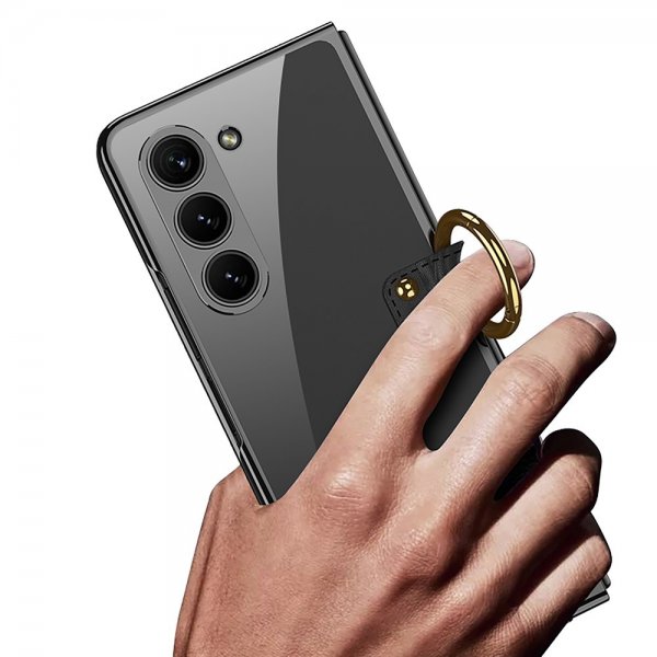 Samsung Galaxy Z Fold 5 Deksel Finger Ring Transparent