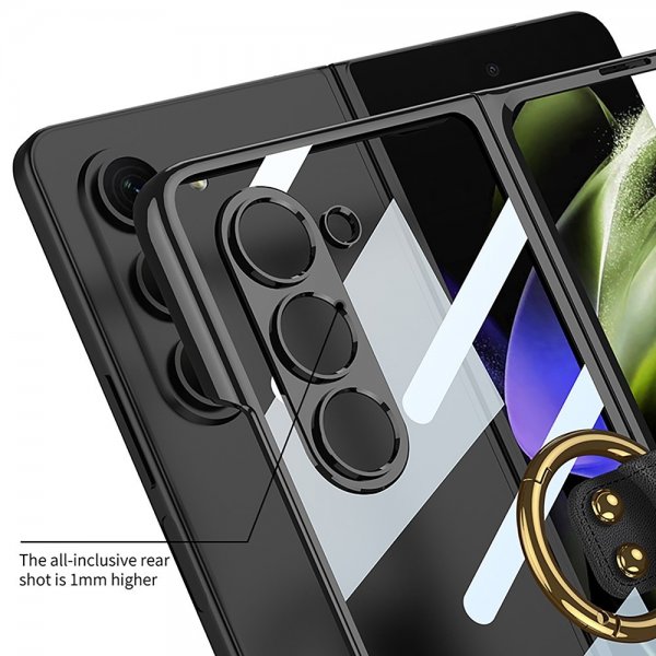 Samsung Galaxy Z Fold 5 Deksel Finger Ring Transparent