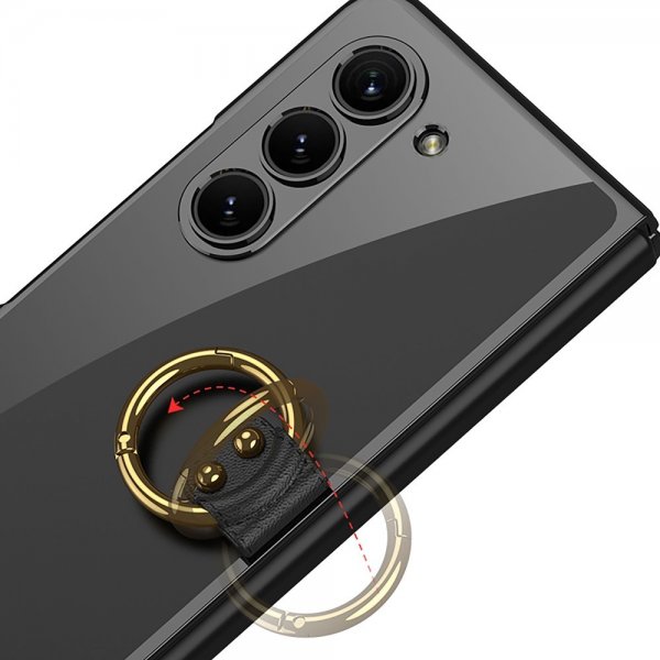 Samsung Galaxy Z Fold 5 Deksel Finger Ring Transparent