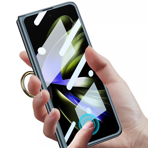 Samsung Galaxy Z Fold 5 Deksel Finger Ring Transparent