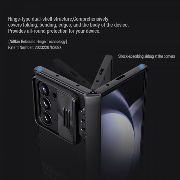 Samsung Galaxy Z Fold 6 Deksel CamShield Fold Svart