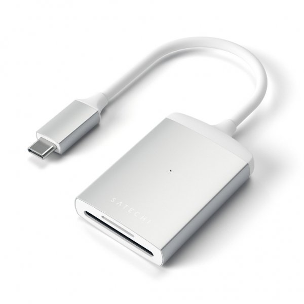USB-C UHS-II Minnekortläsare Sølv
