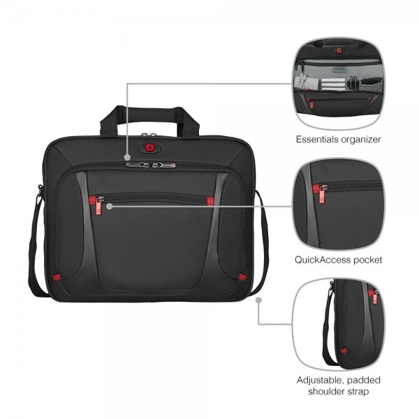 Sensor 16" Dataveske Svart