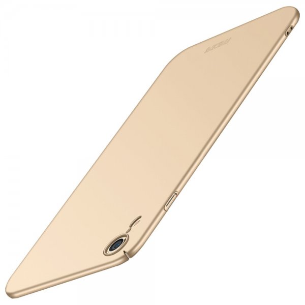 Shield till iPhone Xr Deksel Extra Tunt Hardplast Gull