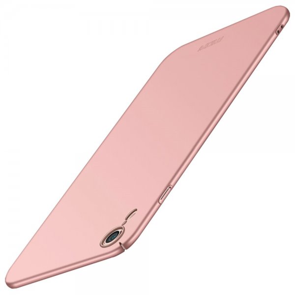 Shield till iPhone Xr Deksel Extra Tunt Hardplast Rosegull