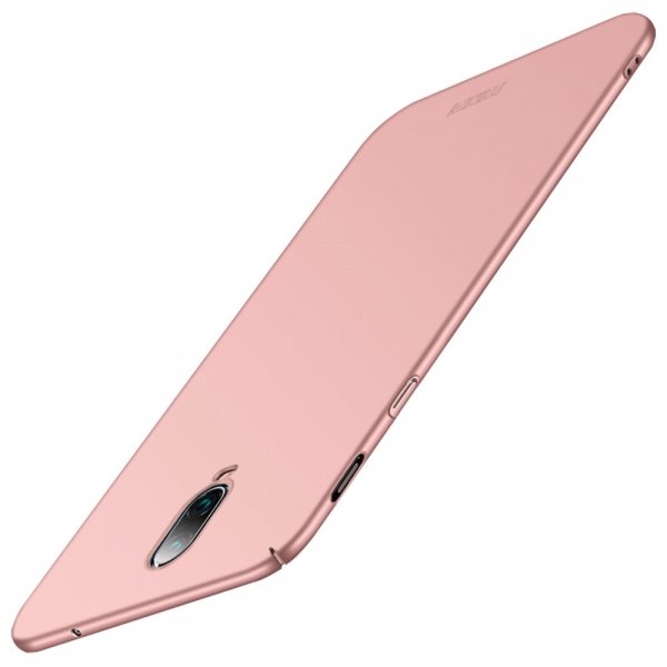 Shield till OnePlus 6T Deksel Extra Tunt Hardplast Rosegull