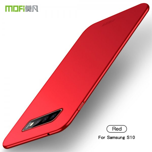 Shield till Samsung Galaxy S10 Deksel Extra tunt Hardplast Rød
