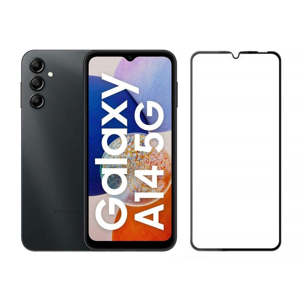 Samsung Galaxy A14 Skjermbeskytter 3D Herdet glass