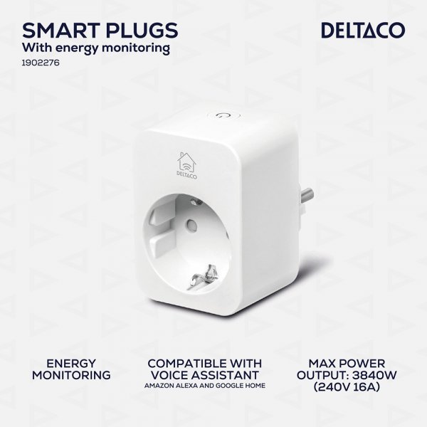 Smart Plug WiFi 2.4GHz 2-pakning