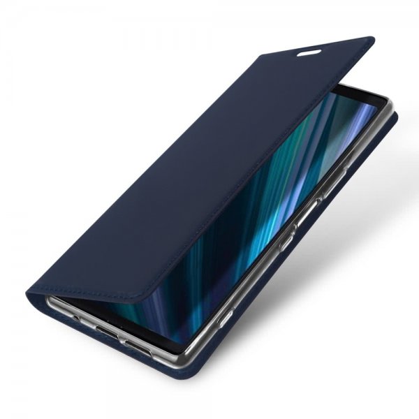 Sony Xperia 1 Etui Skin Pro Series Kortlomme PU-skinn MörkBlå
