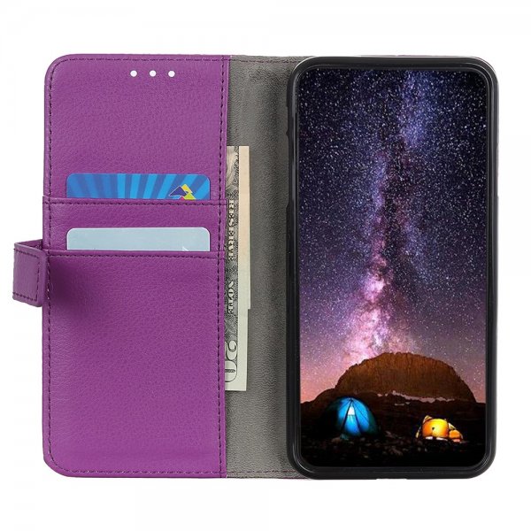 Sony Xperia 1 III Etui Litchi Lilla