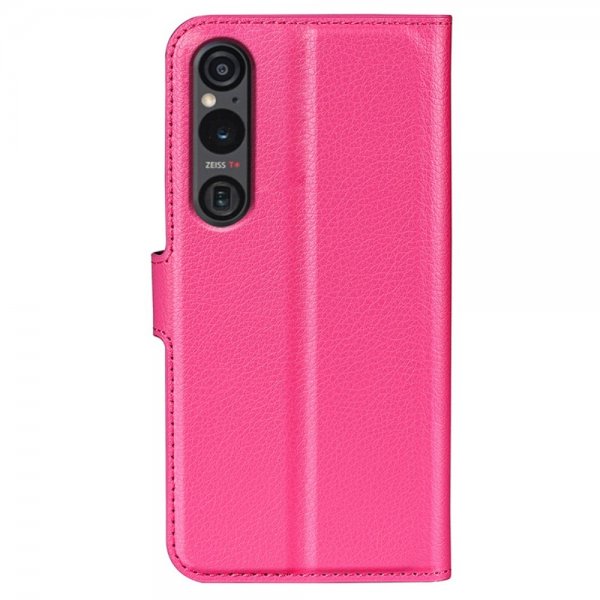 Sony Xperia 1 VI Etui Litchi Magenta