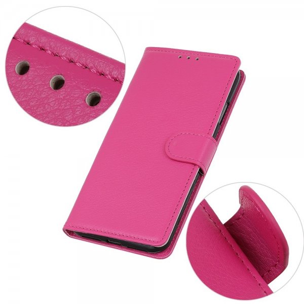 Sony Xperia 5 IV Etui Litchi Magenta