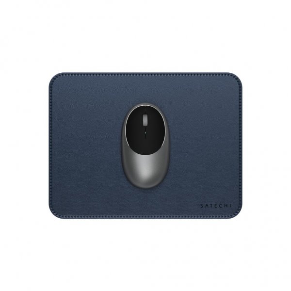 Vegan-Leather Premium Mouse Pad Blå