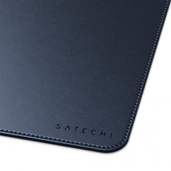 Vegan-Leather Premium Desk Mat Blå