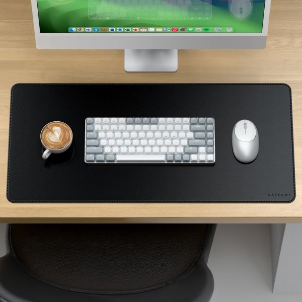 Vegan-Leather Premium Desk Mat Svart