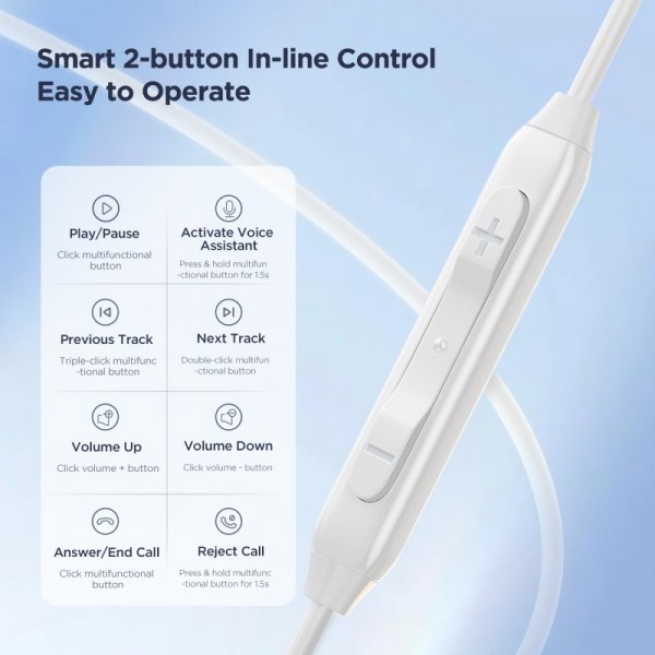 Hodetelefoner EC05 USB-C Hvit
