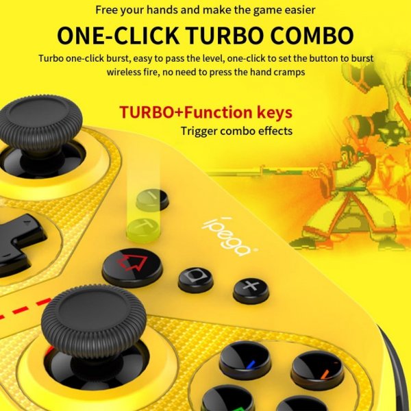 Trådløs kontroller Bluetooth Gul