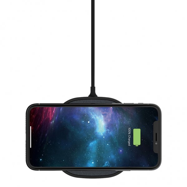 Trådløs lader 15W Wireless Charging Pad Svart