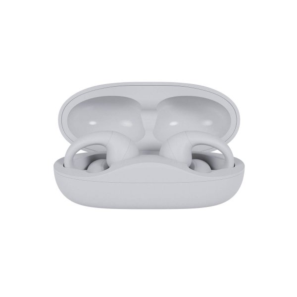 Hodetelefoner Clip Open Ear Wireless Hvit