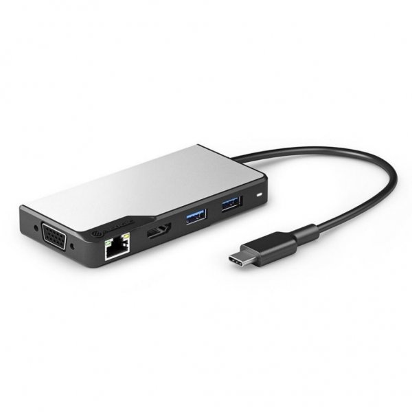 USB-C Fusion MAX 6-in-1-hub HDMI. USB. Ethernet and PD Space Gray