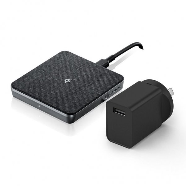 Trådløs Lader Qi laddning 10W - med USB-A till USB-C Kabel Space Grey