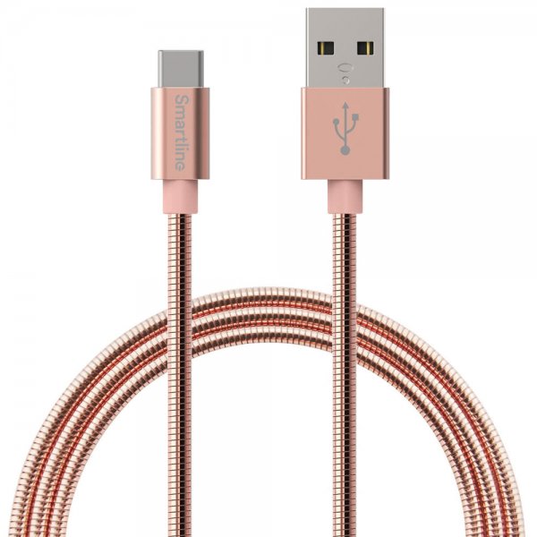 USB-C Kabel 1m Metallic Rosegull