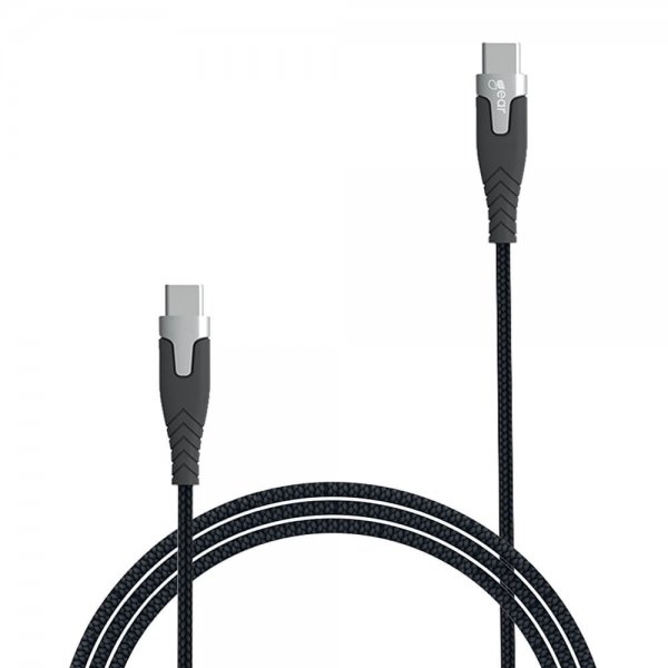 USB-C/USB-C Kabel Kevlar 1.5 meter Svart