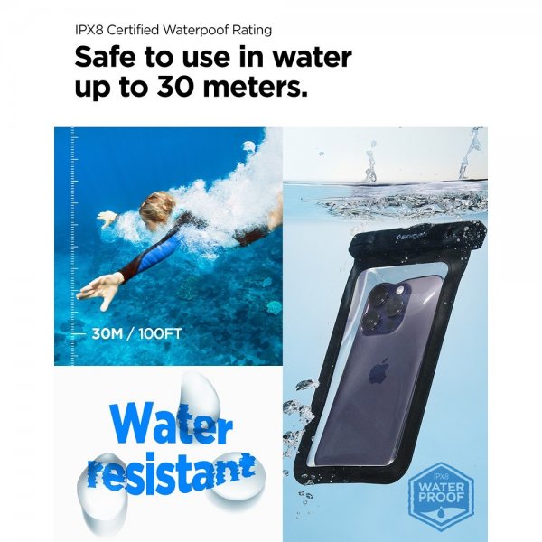 Vanntett Etui Aqua Shield Svart