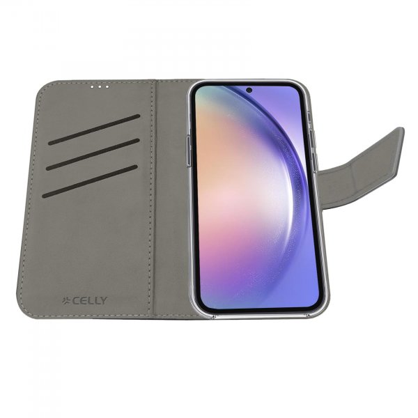 Samsung Galaxy A55 Etui Wally Wallet Case Svart