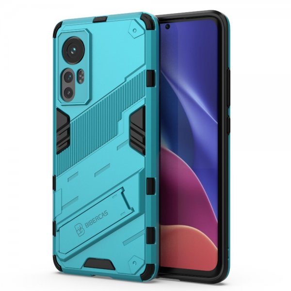 Xiaomi 12/12X Deksel med Stativ Cyan