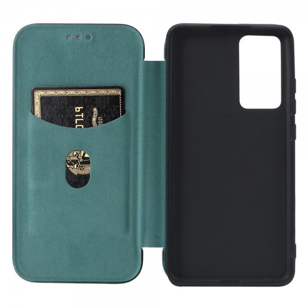 Xiaomi 12 Pro Etui Karbonfibertekstur Grønn