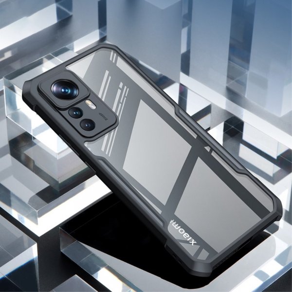 Xiaomi 12T/12T Pro Deksel Farget Kant Transparent