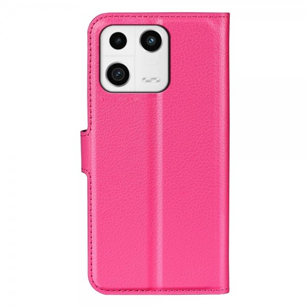 Xiaomi 13 Etui Litchi Magenta