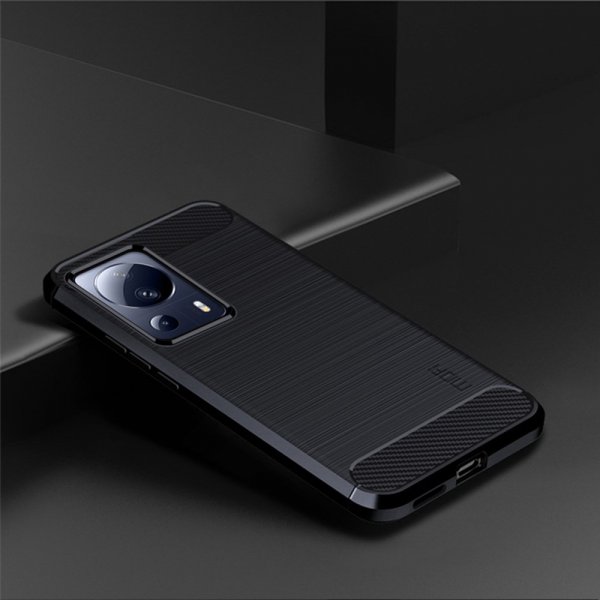 Xiaomi 13 Lite Deksel Børstet Karbonfibertekstur Blå