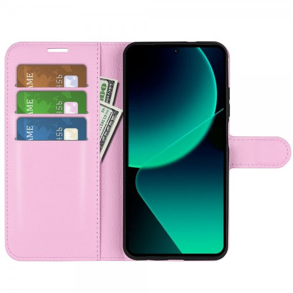 Xiaomi 13T/13T Pro Etui Litchi Rosa