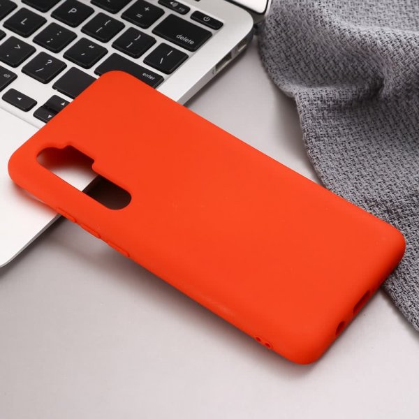Xiaomi Mi Note 10 Lite Deksel Silikon Rød