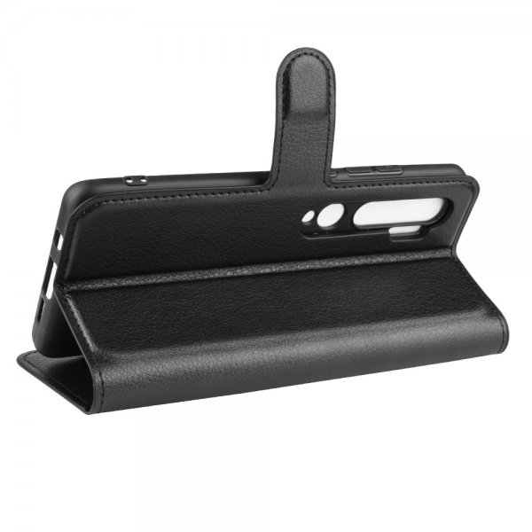 Xiaomi Mi Note 10/Mi Note 10 Pro Etui Litchi Svart