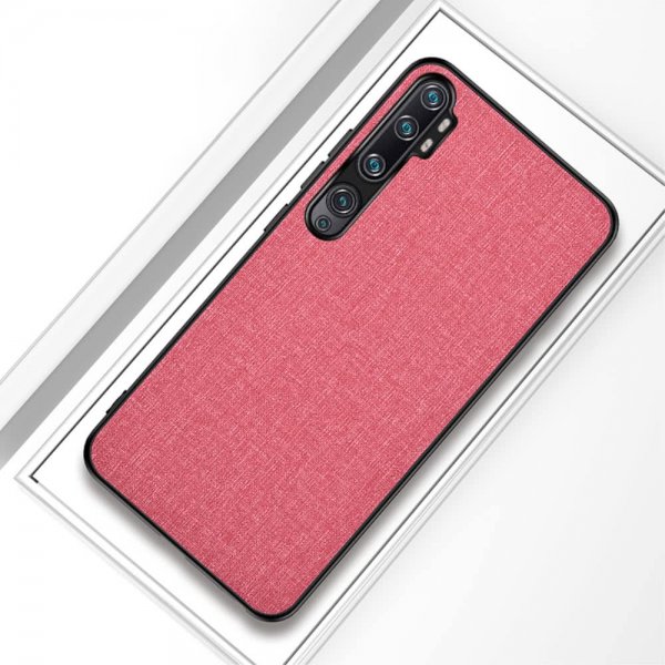 Xiaomi Mi Note 10/Mi Note 10 Pro Deksel Stofftextur Rosa